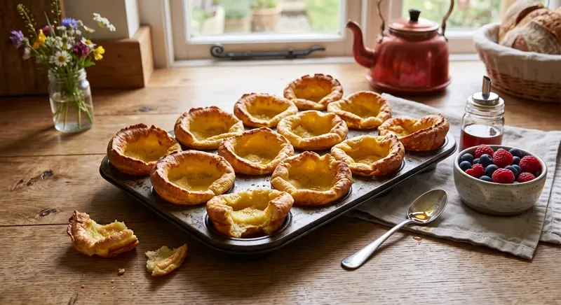 Pancakes baked in muffin tins