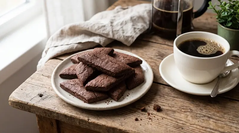 Swedish chocolate slice cookies